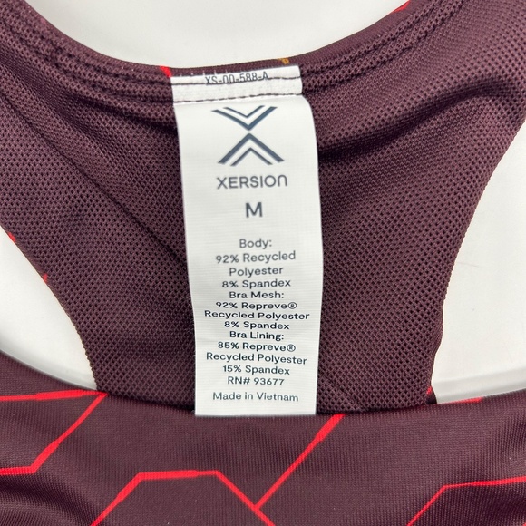 Xersion Women's Burgundy Hi Tech Medium Support Sports Bra Size M L XXL - Picture 8 of 13